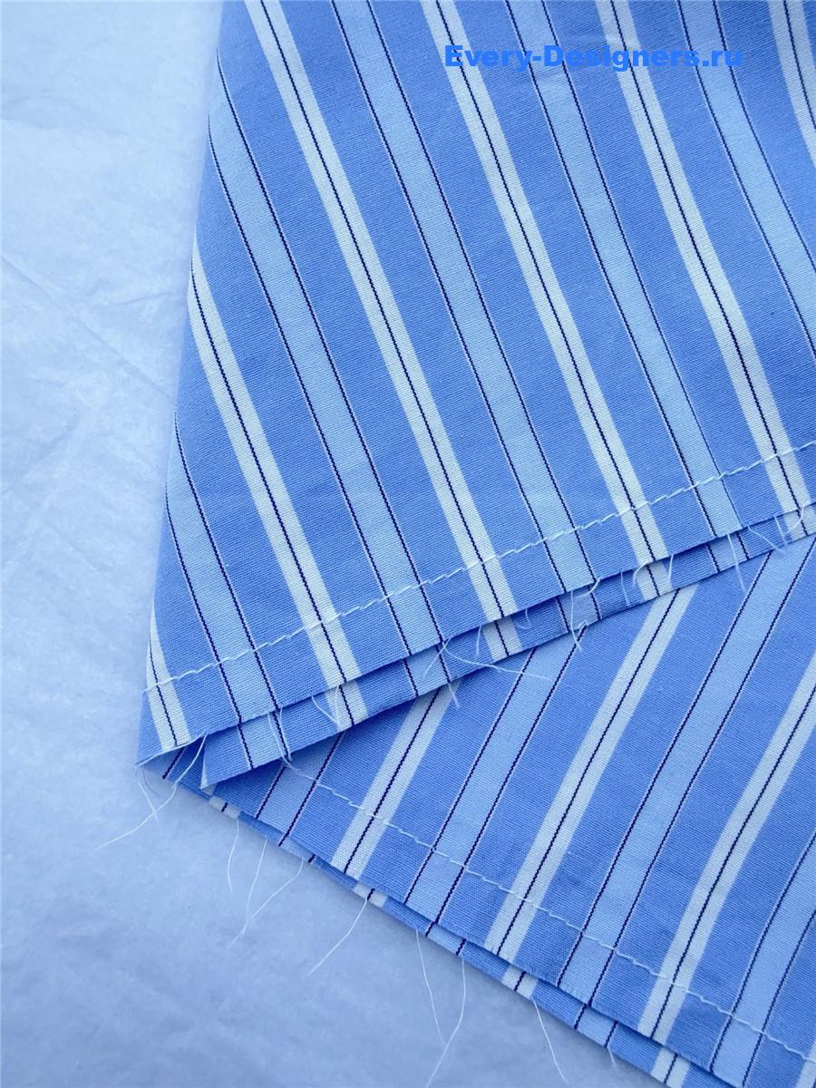 Miu Miu Blue Striped Lace Top