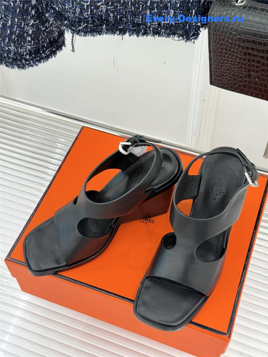 H**me5 kalya 100 black leather sandals