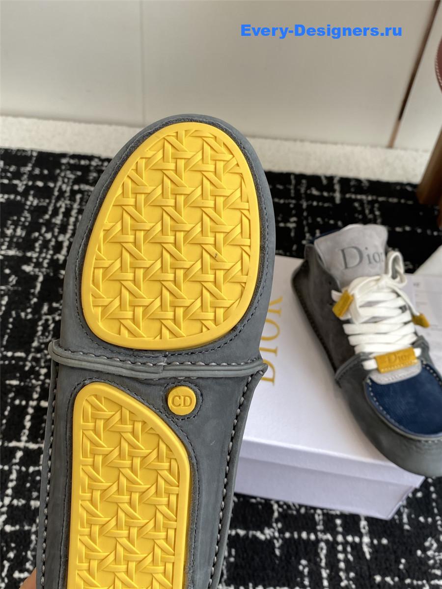 D10r roadie green & blue high top sneaker