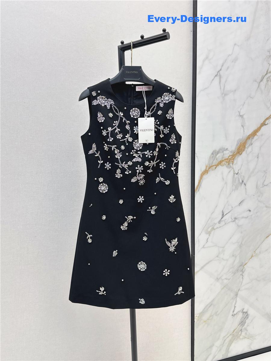 Va1e*ntin0 floral beaded dress