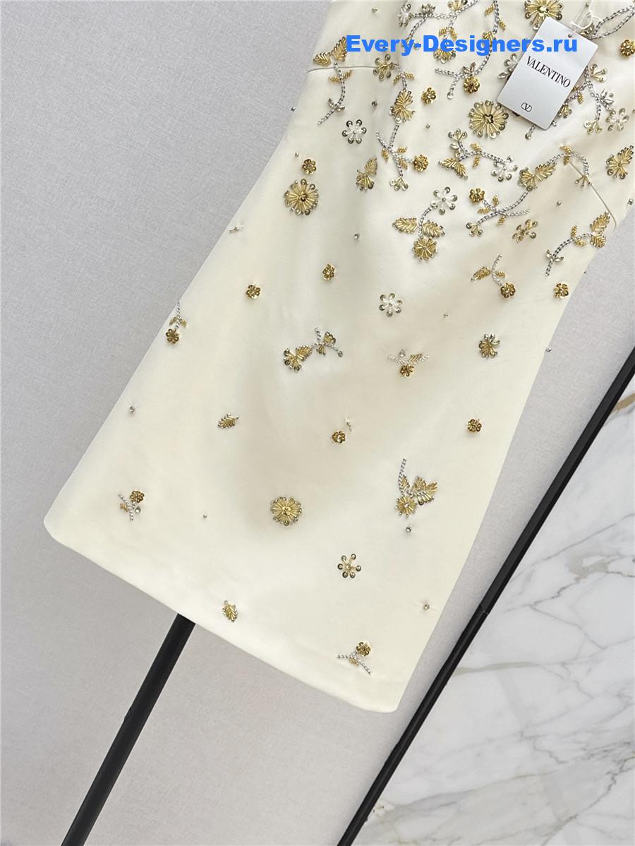 Va1e*ntin0 white beaded dress