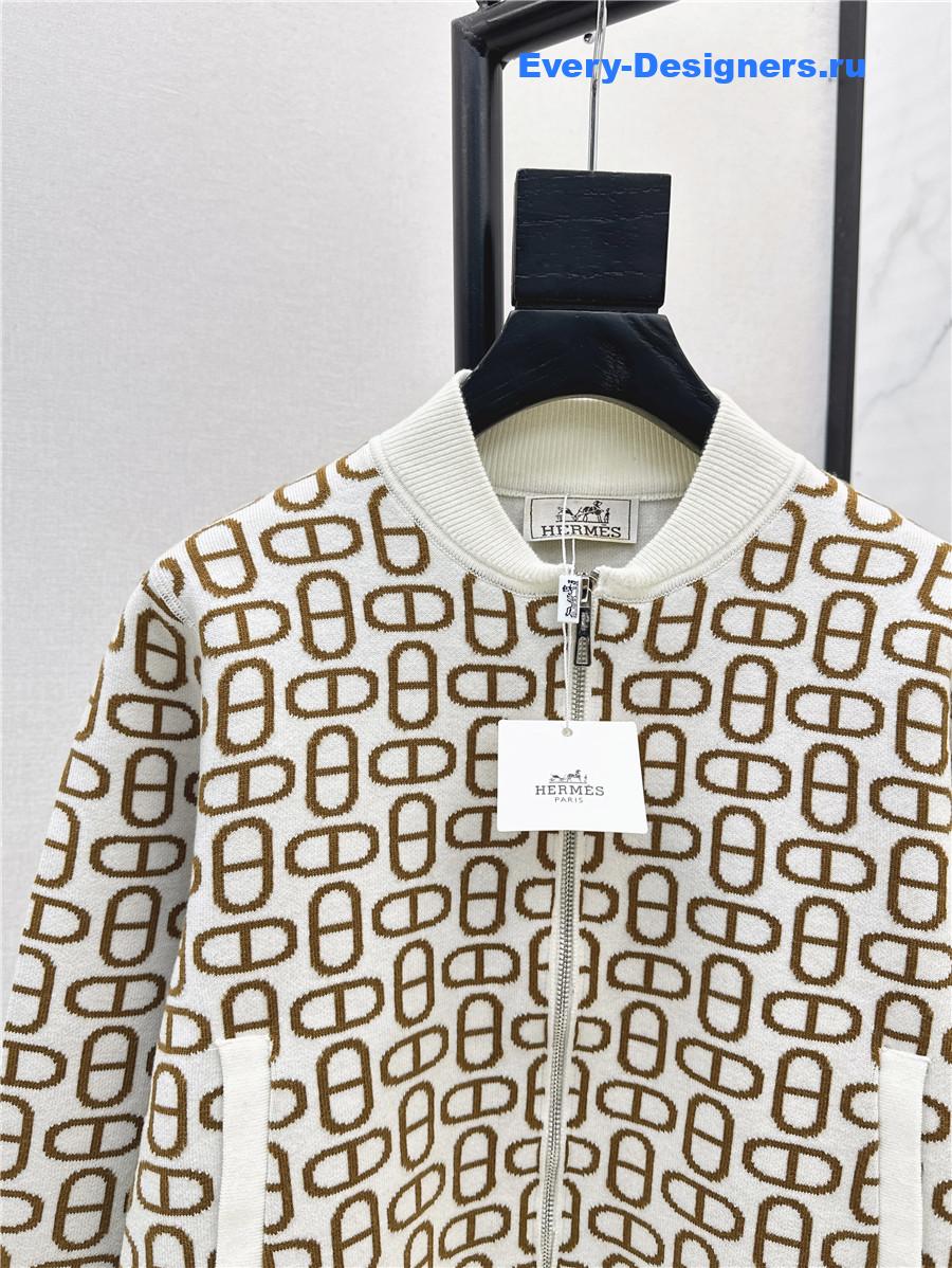 H**me5 white baseball jacket