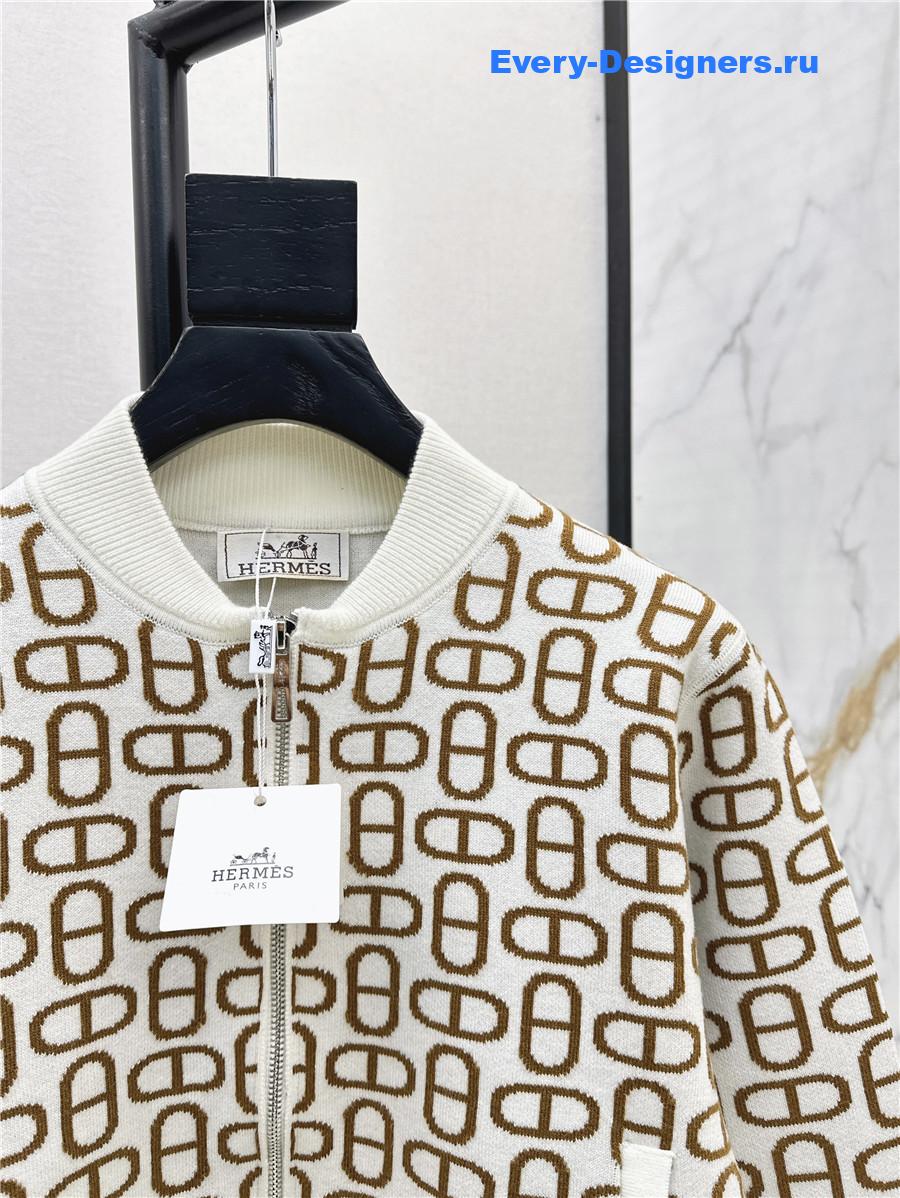 H**me5 white baseball jacket