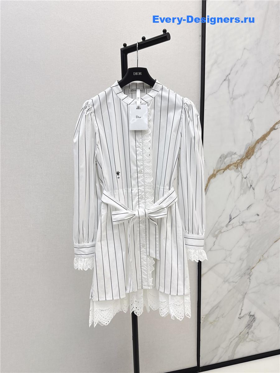 D10r cd stripe shirt dress