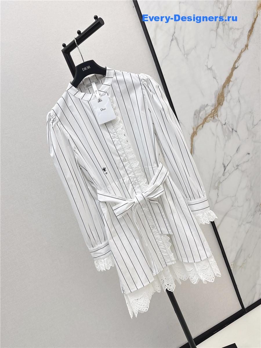 D10r cd stripe shirt dress