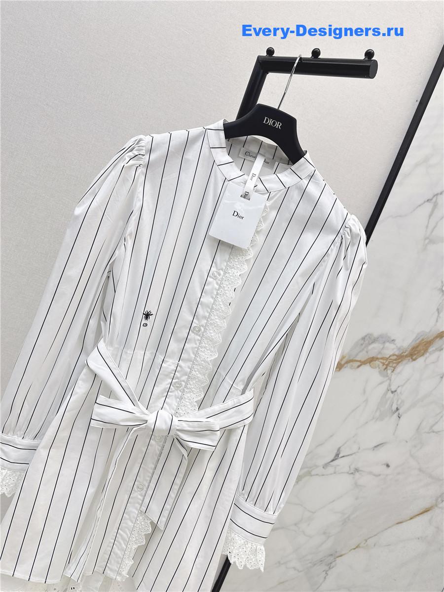 D10r cd stripe shirt dress