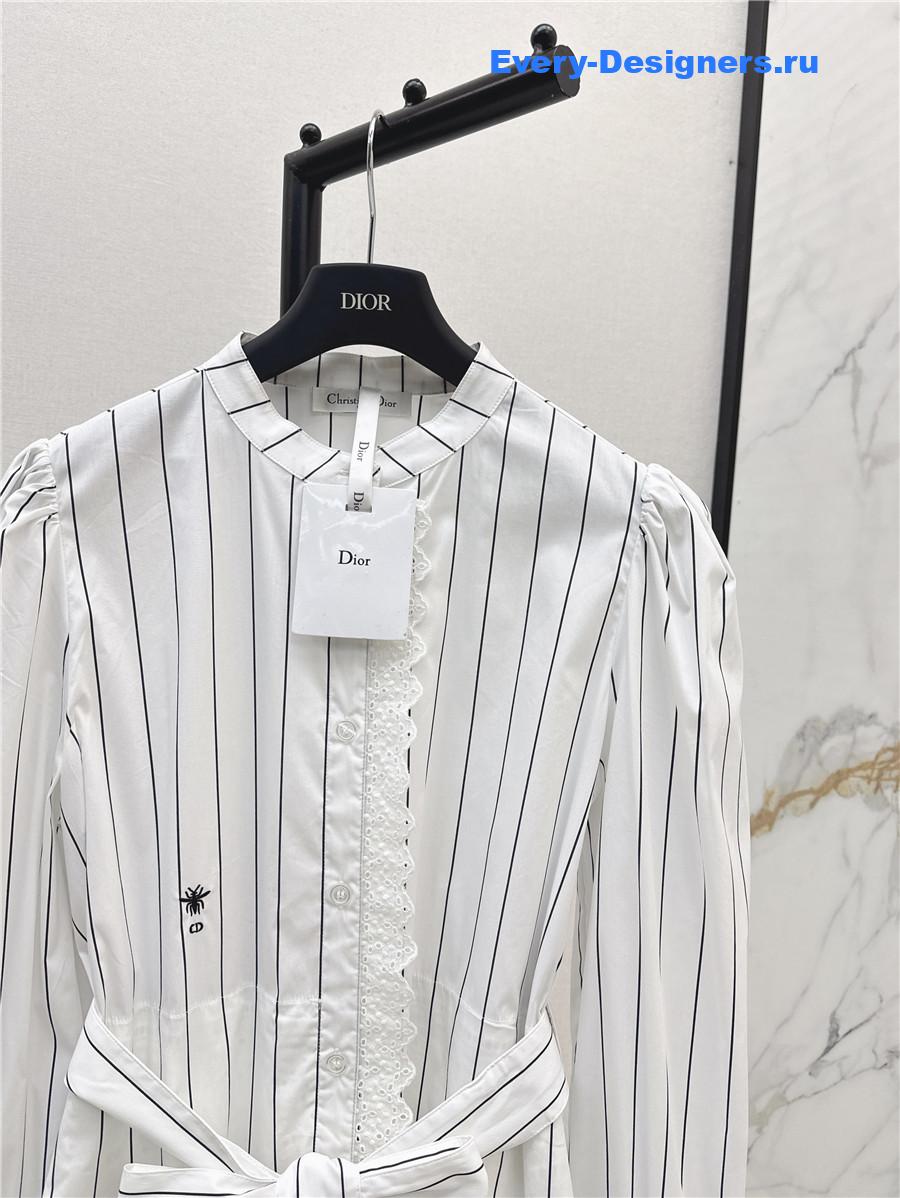 D10r cd stripe shirt dress