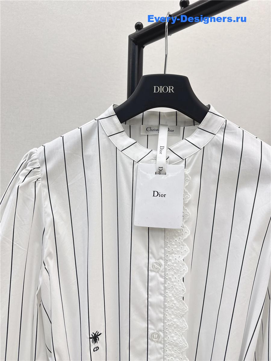 D10r cd stripe shirt dress