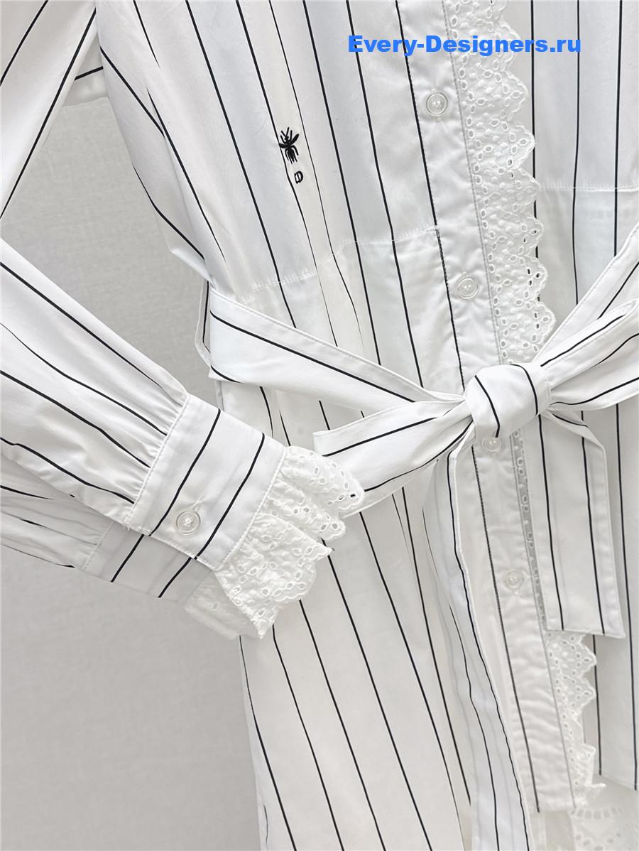 D10r cd stripe shirt dress