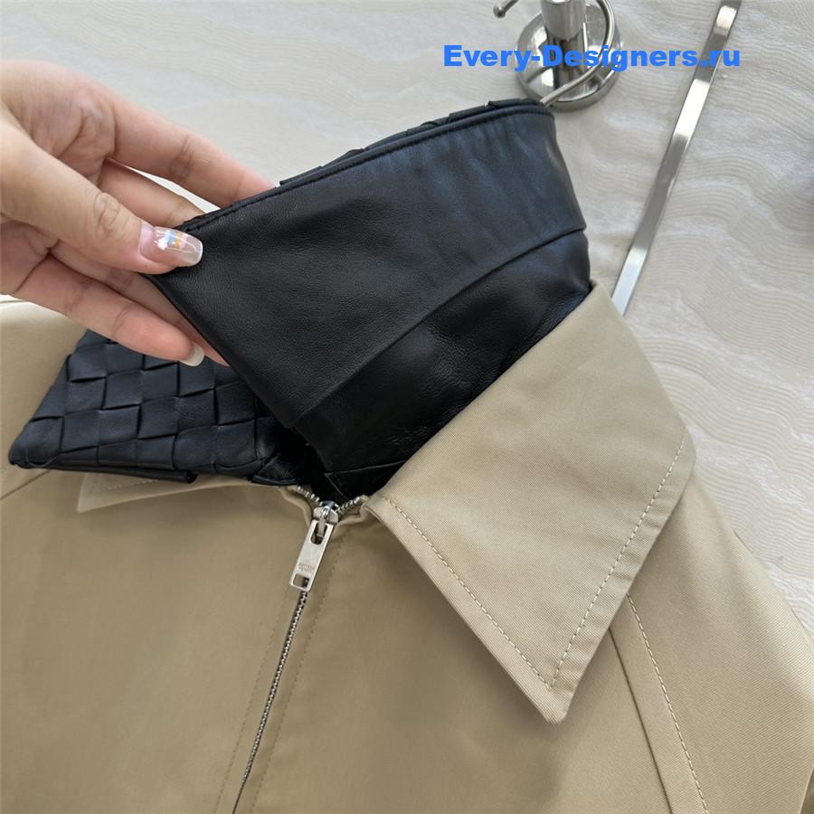 b0tt*ga Ven*ta beige intrecciato jacket