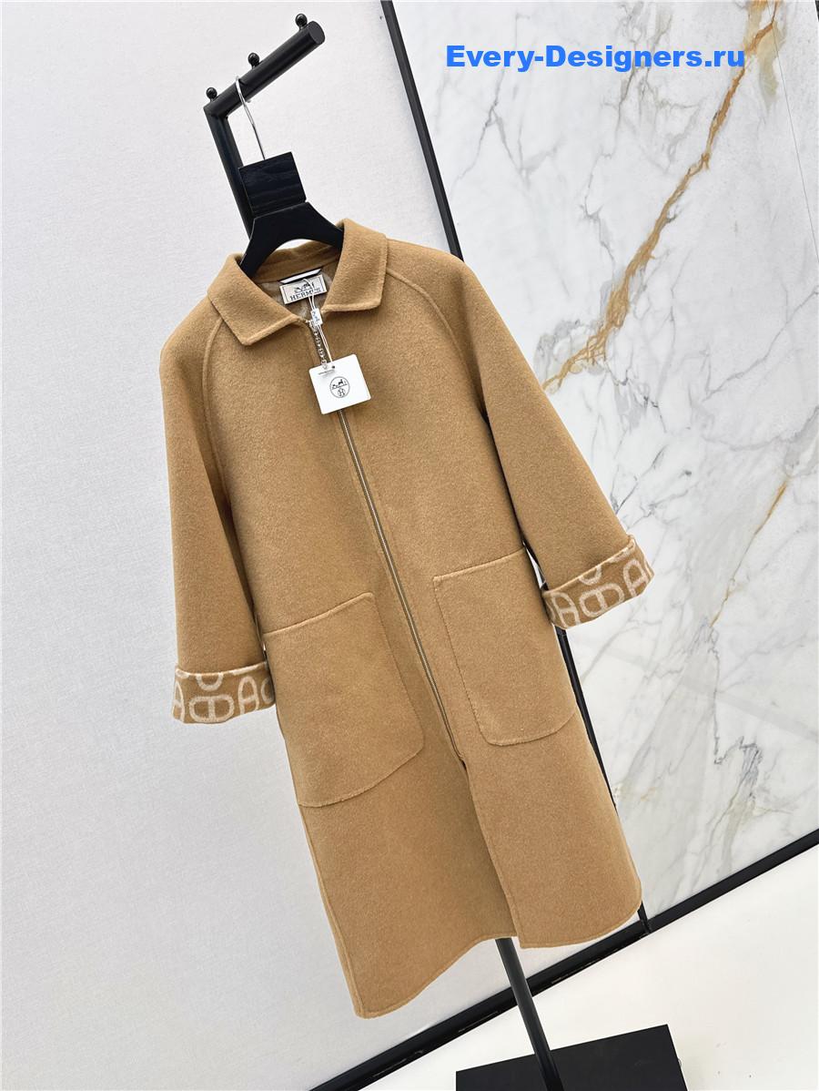 H**me5 double cashmere long coat