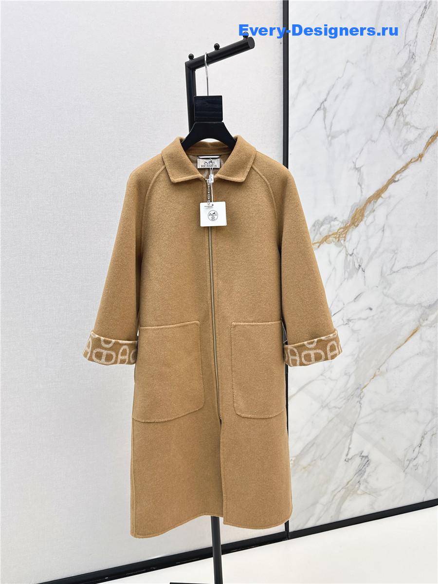 H**me5 double cashmere long coat