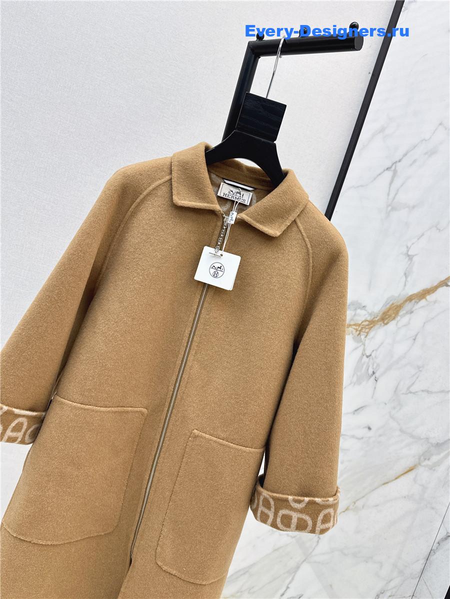 H**me5 double cashmere long coat