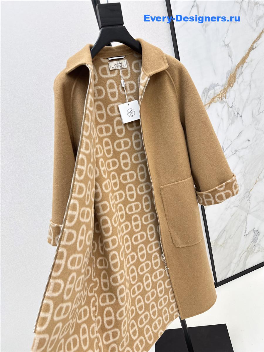 H**me5 double cashmere long coat