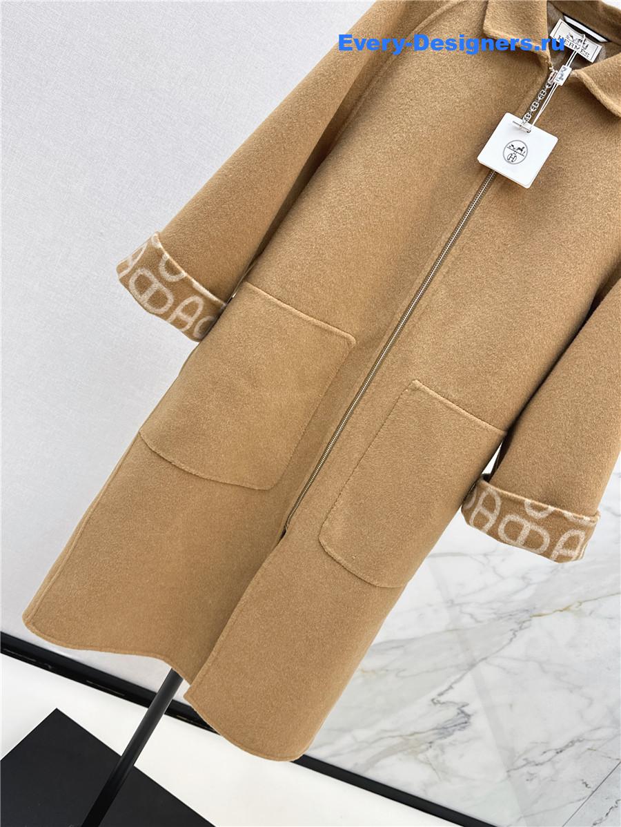 H**me5 double cashmere long coat
