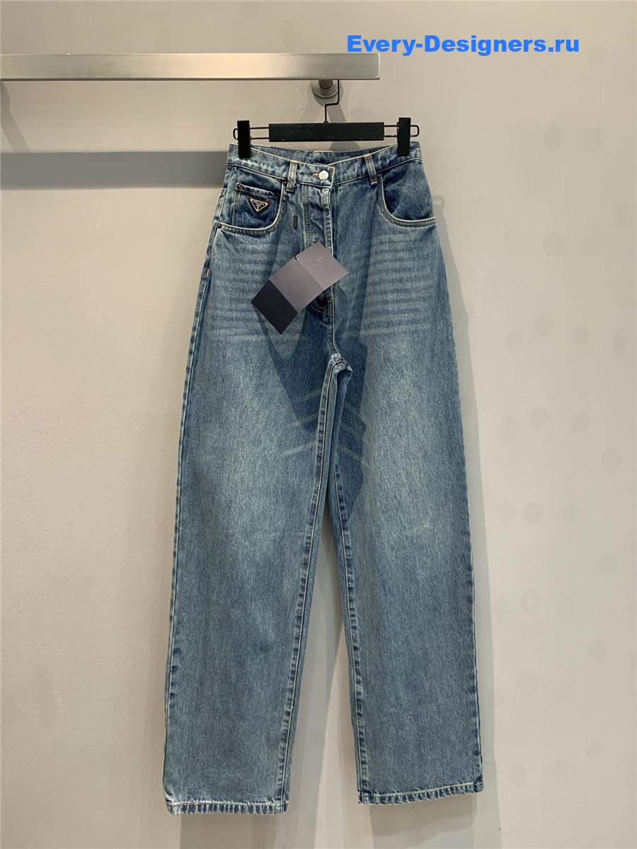 Pra*a blue wide leg jeans