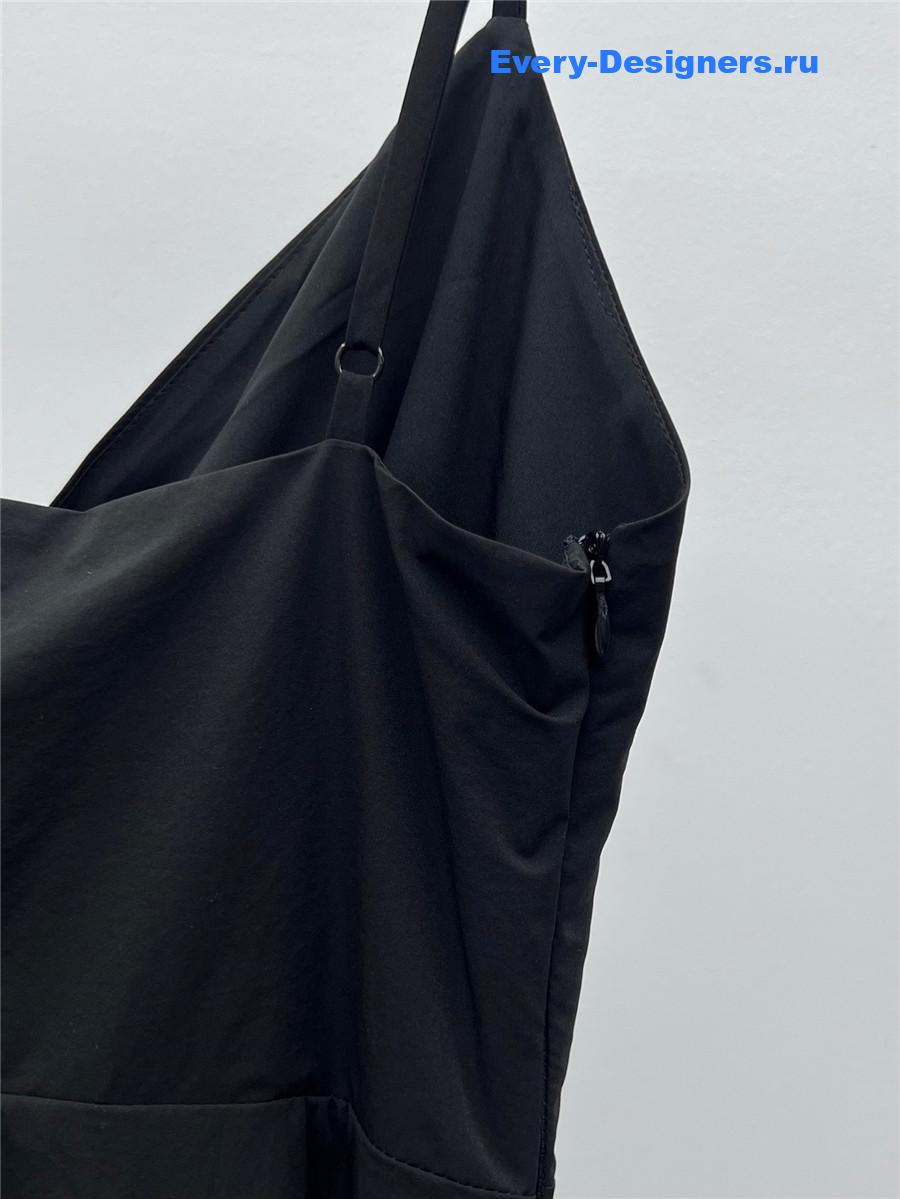 D10r black wrap midi dress