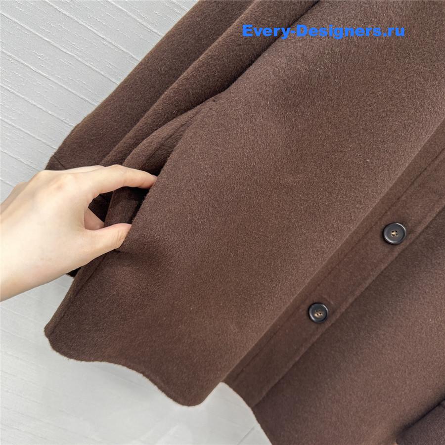 Pra*a bull denim shirt brown