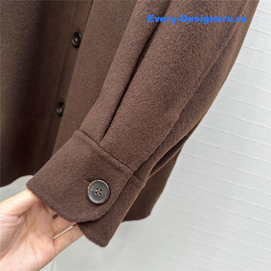 Pra*a bull denim shirt brown