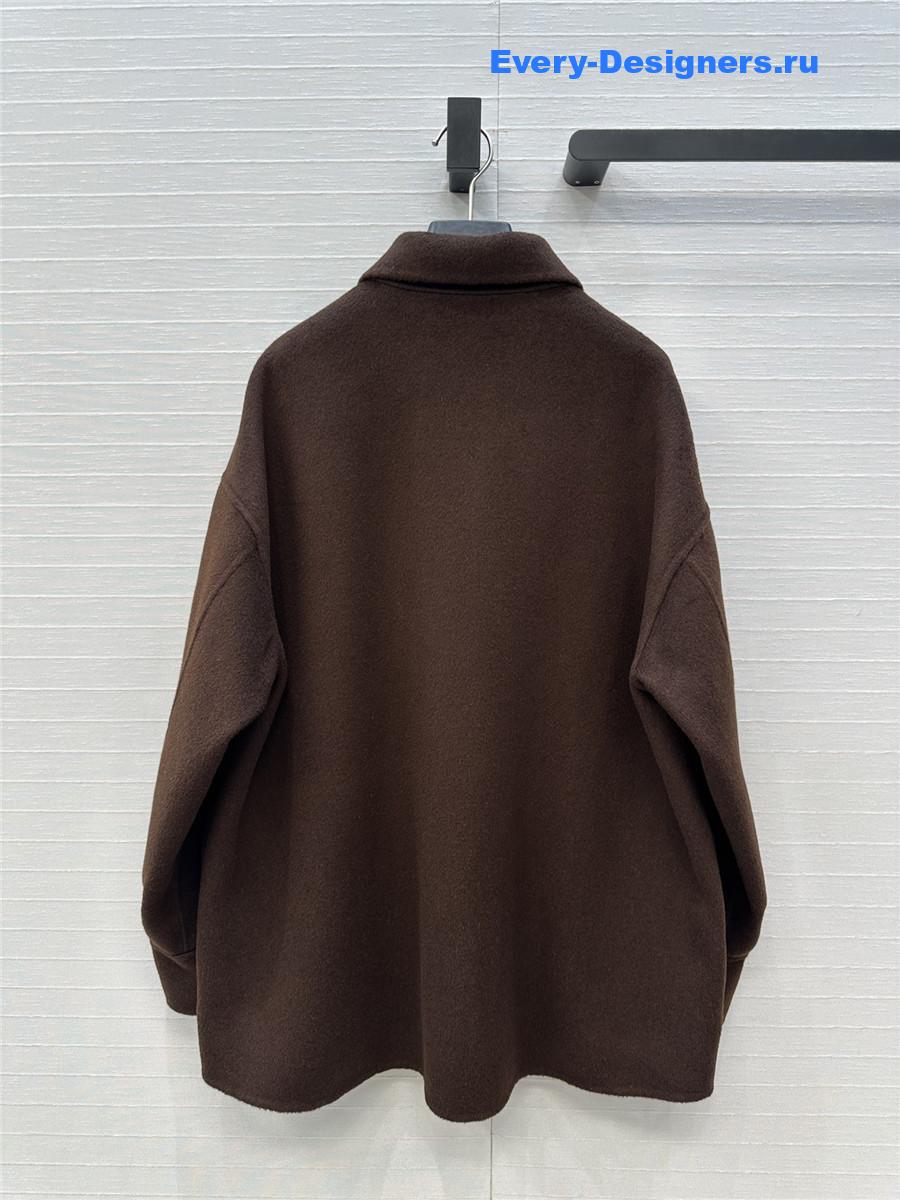 Pra*a bull denim shirt brown