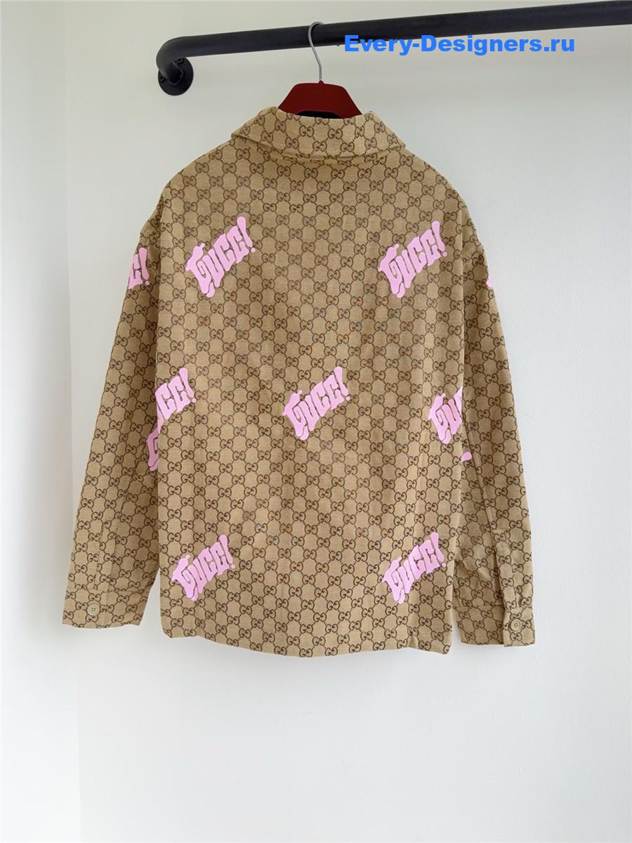 Gvc*1 embroidered canvas jacket