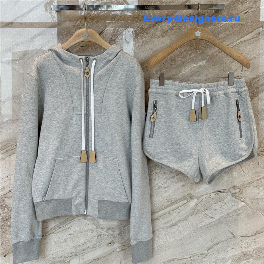 l0vis Vvtt0n leather accent hoodie sets