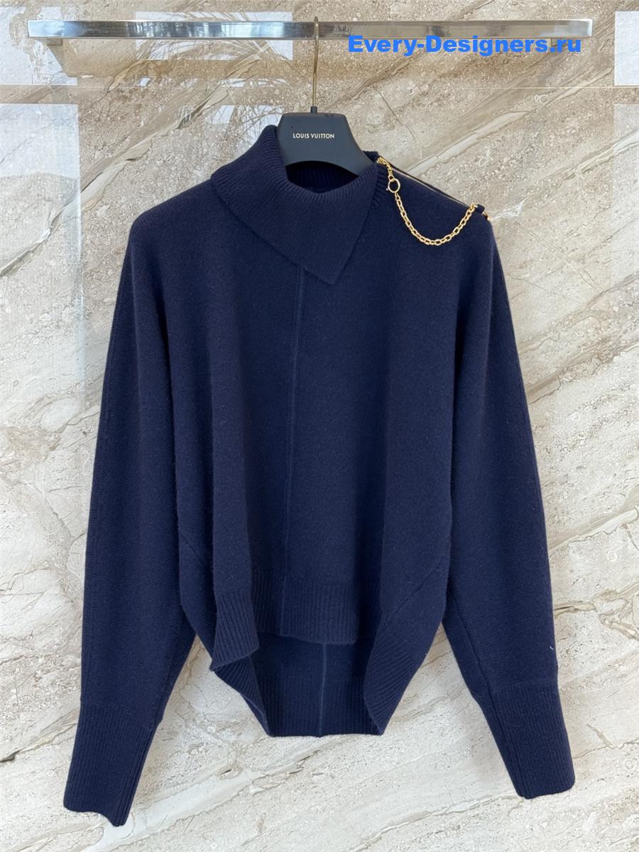 l0vis Vvtt0n twist collar pullover