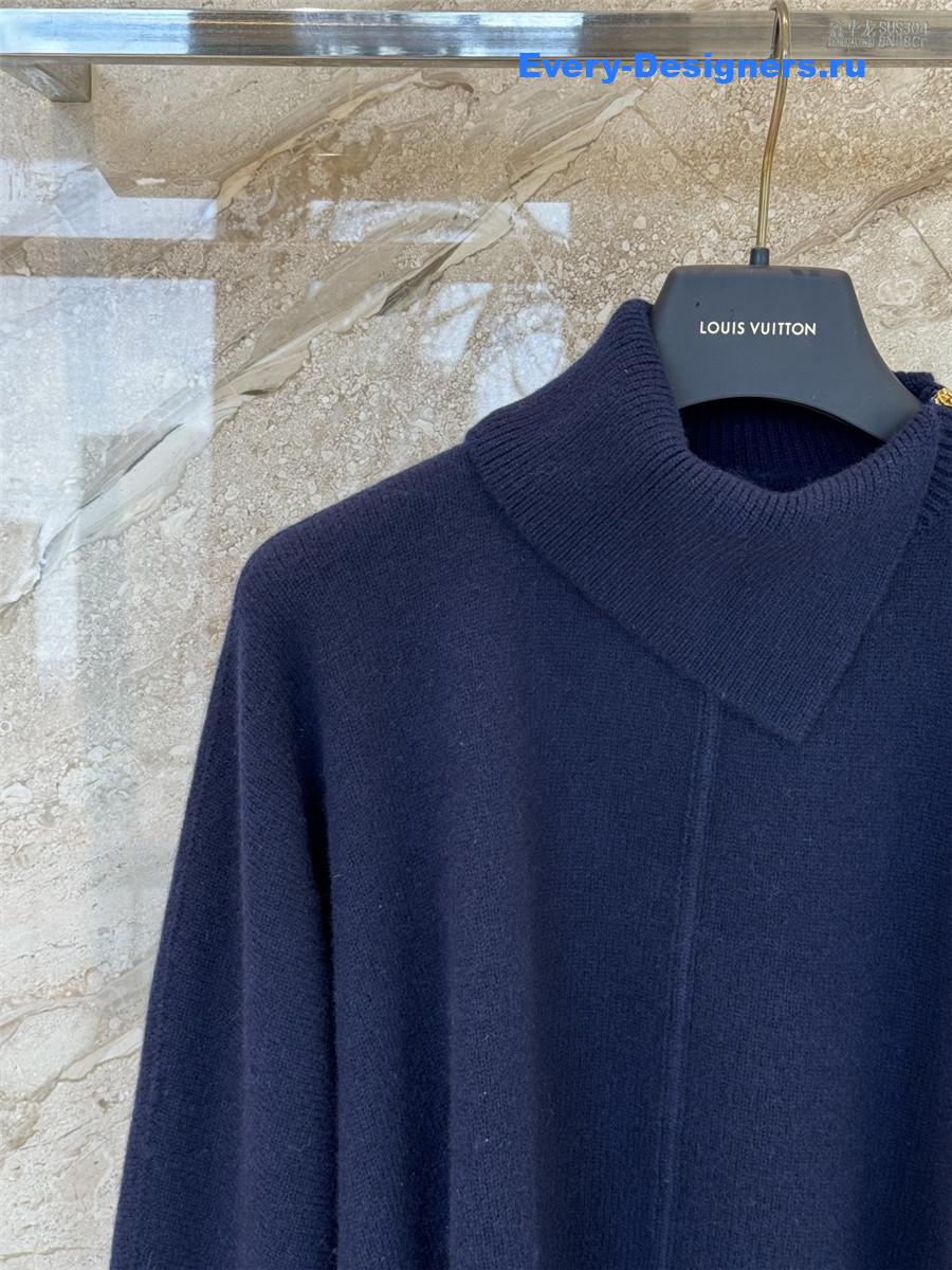 l0vis Vvtt0n twist collar pullover