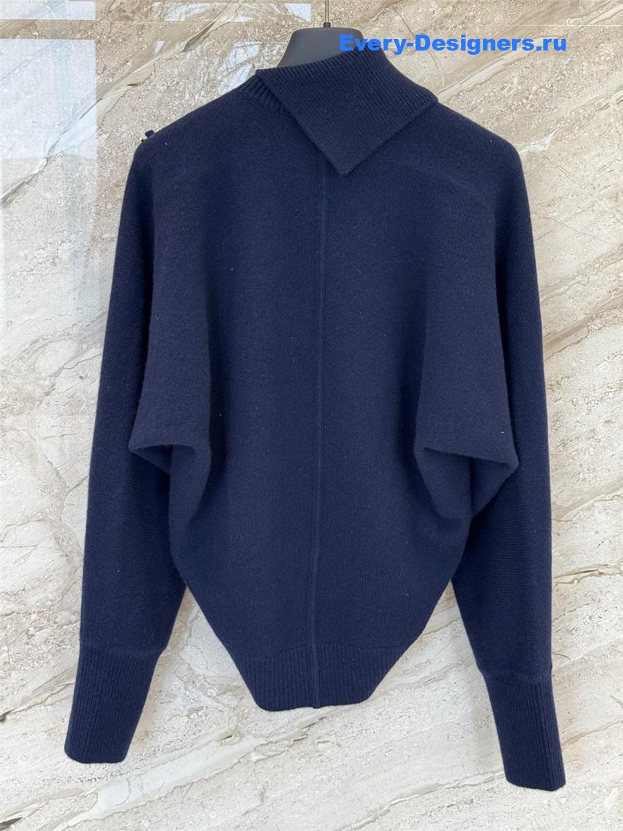 l0vis Vvtt0n twist collar pullover