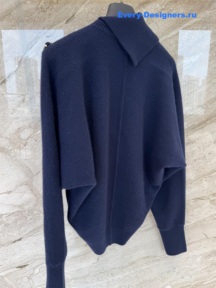 l0vis Vvtt0n twist collar pullover