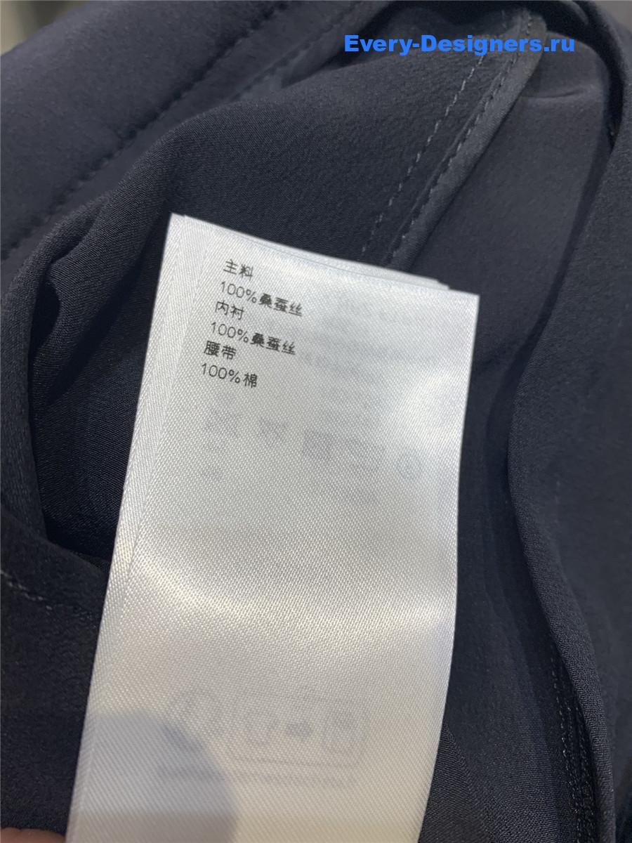 l0vis Vvtt0n black silk drawstring pants