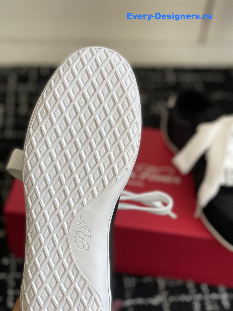 Roger Vivier Viv’ Low Black Suede Sneakers