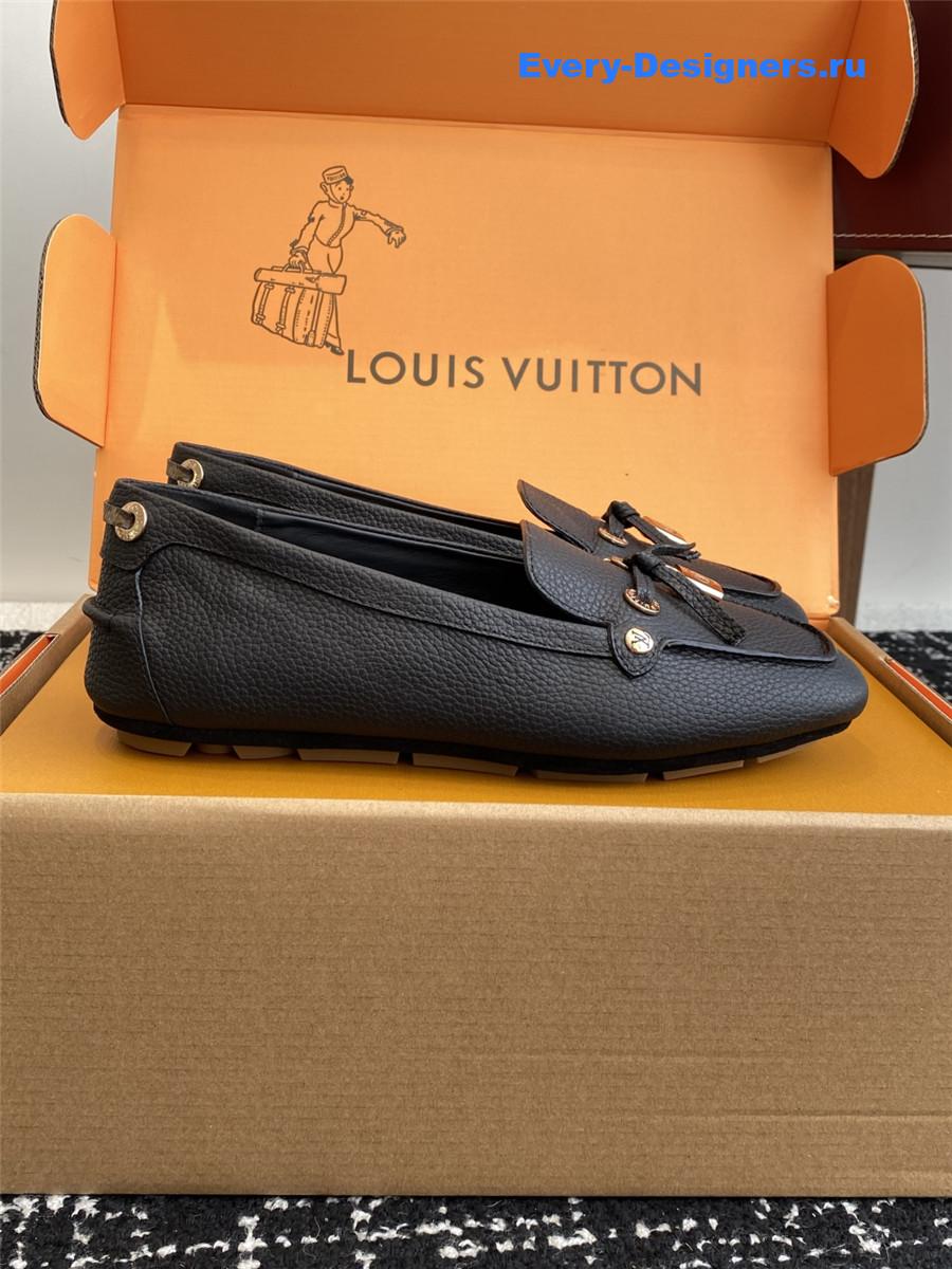 l0vis Vvtt0n gloria black loafers