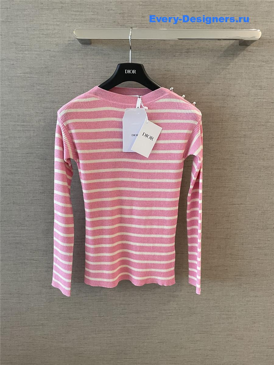 D10riviera striped linen-silk sweater