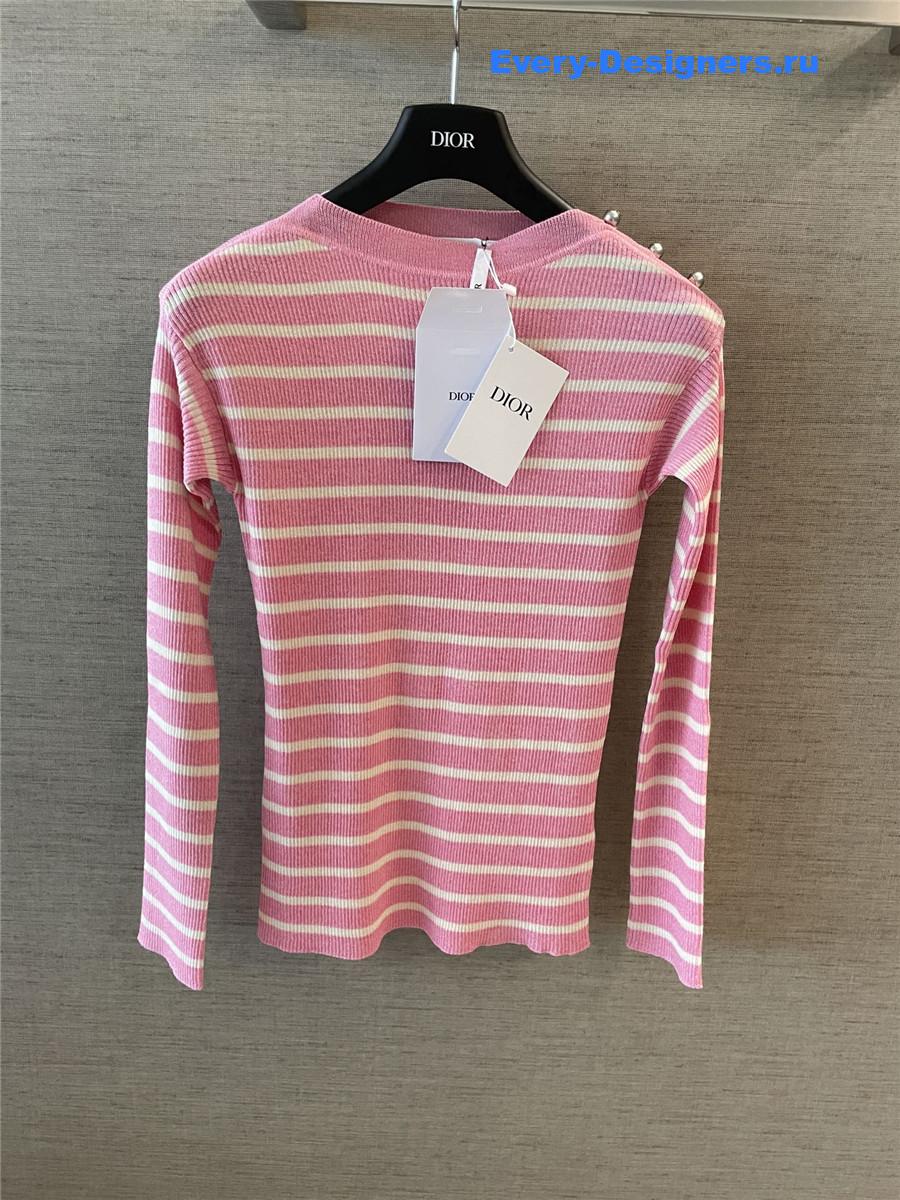 D10riviera striped linen-silk sweater