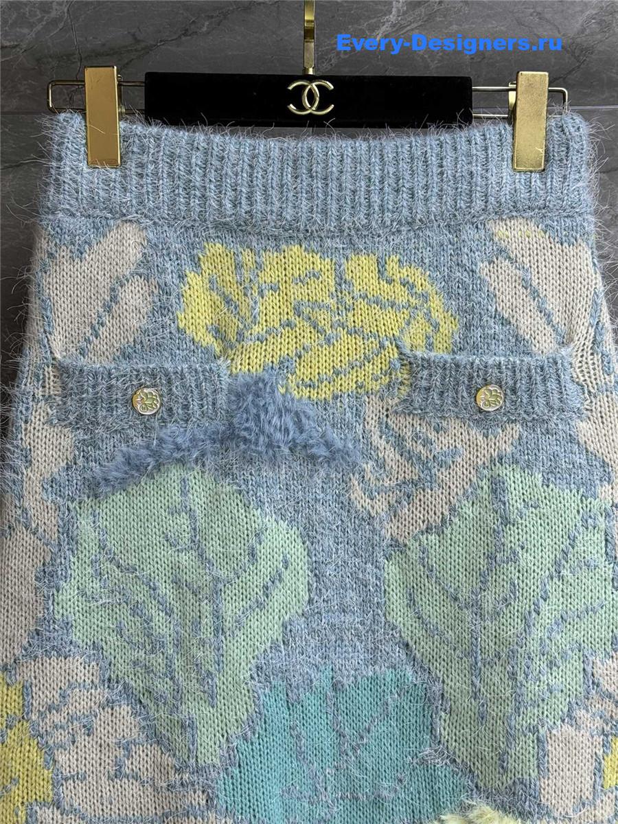 Ch**el colorful macaron skirt