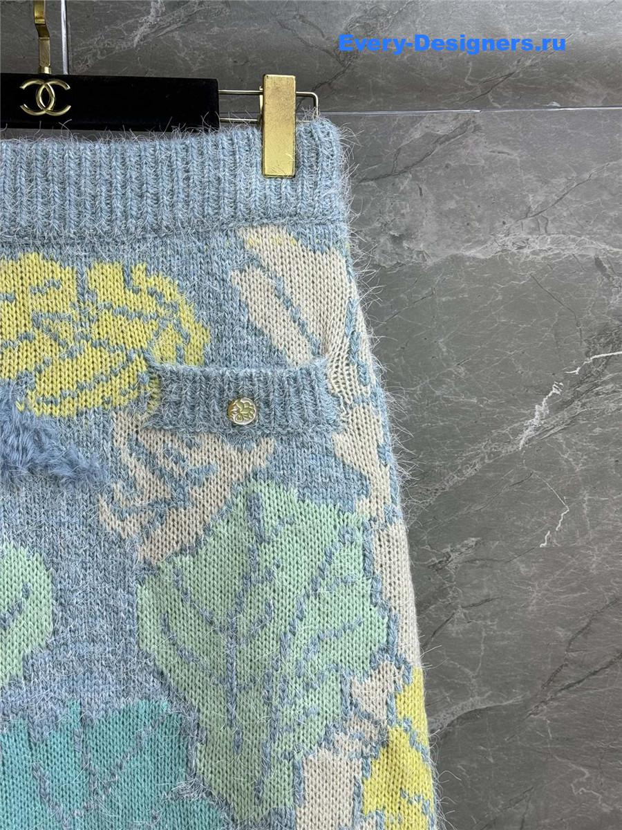 Ch**el colorful macaron skirt