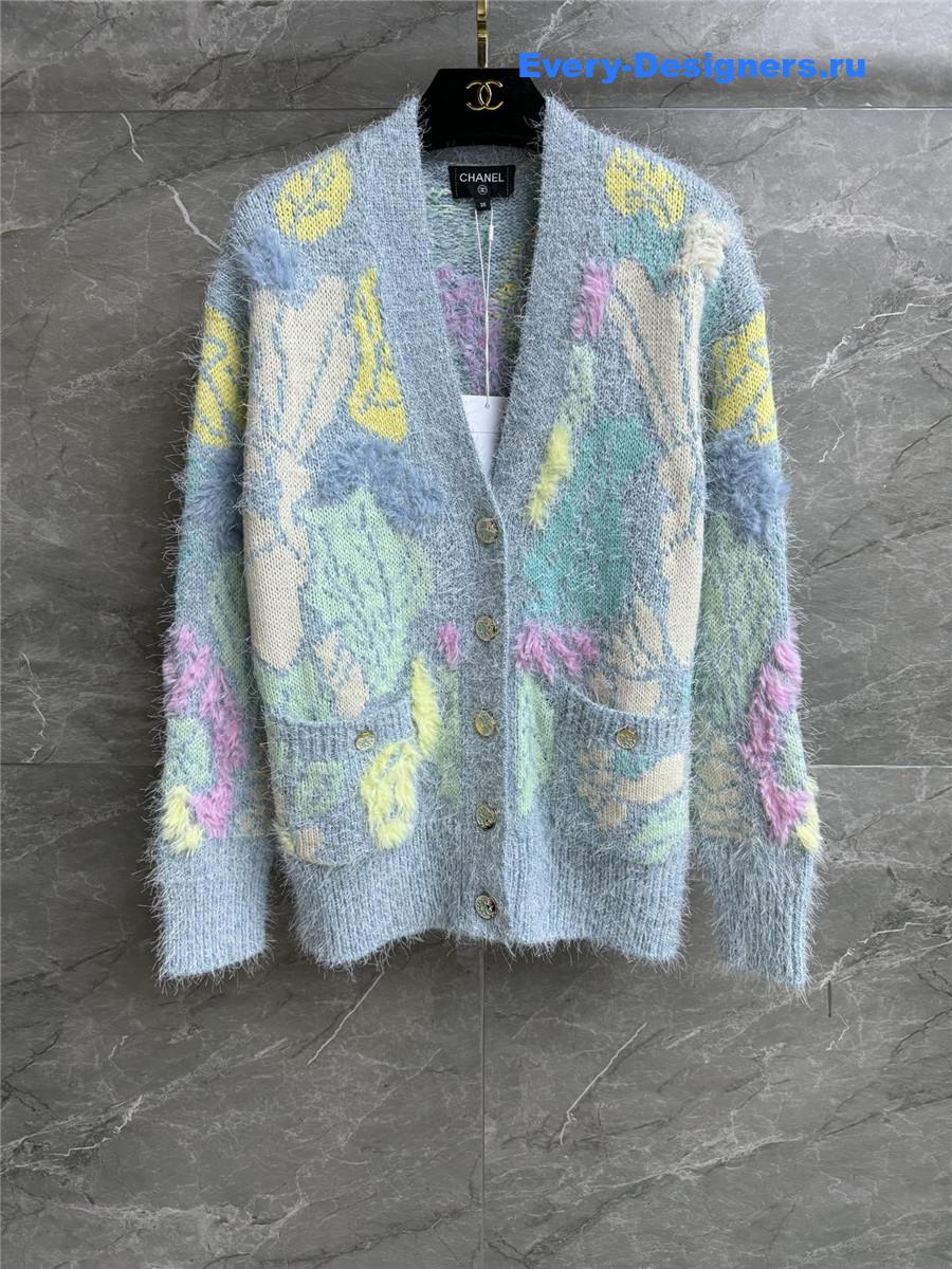 Ch**el feather cardigan
