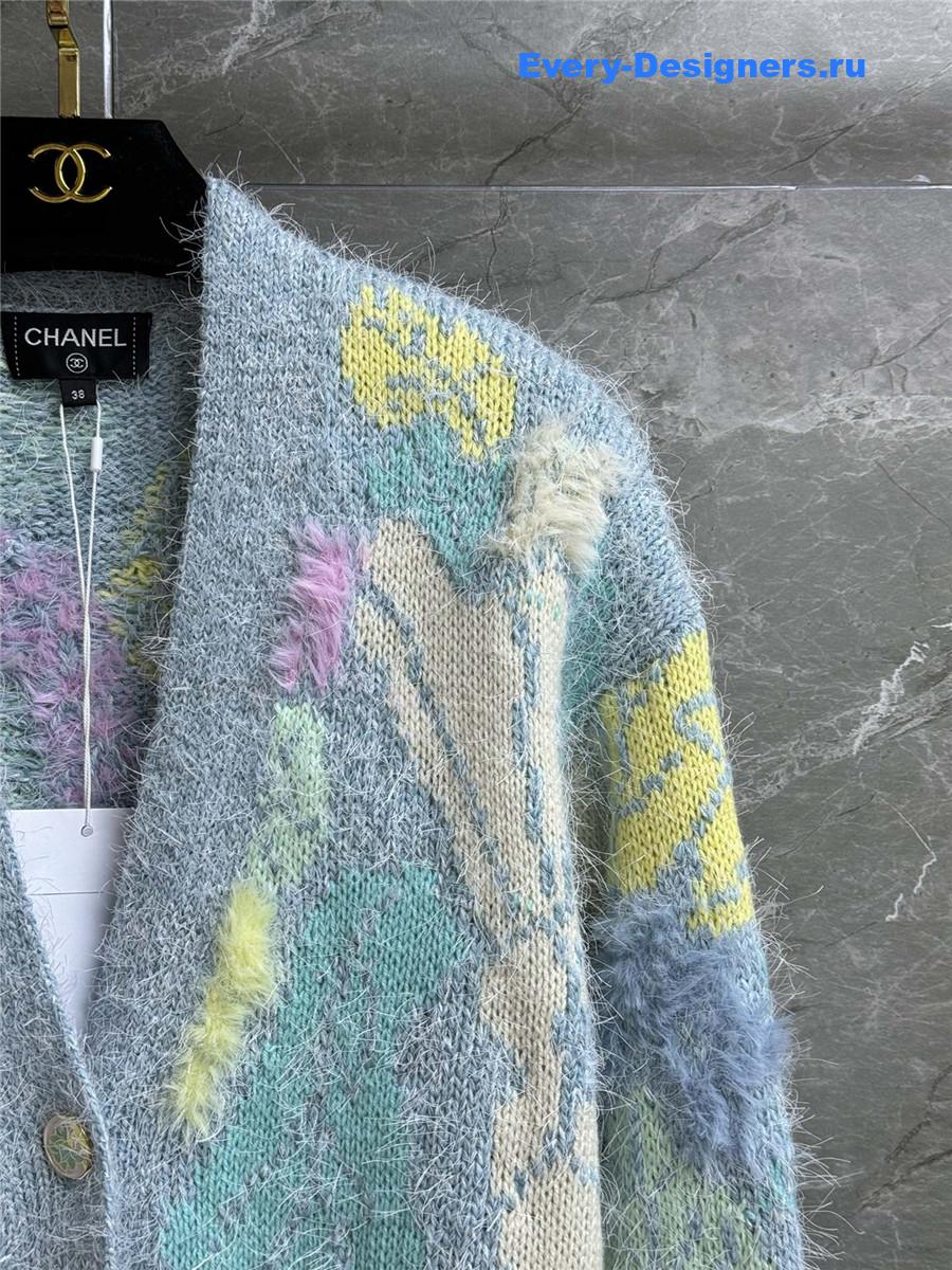 Ch**el feather cardigan