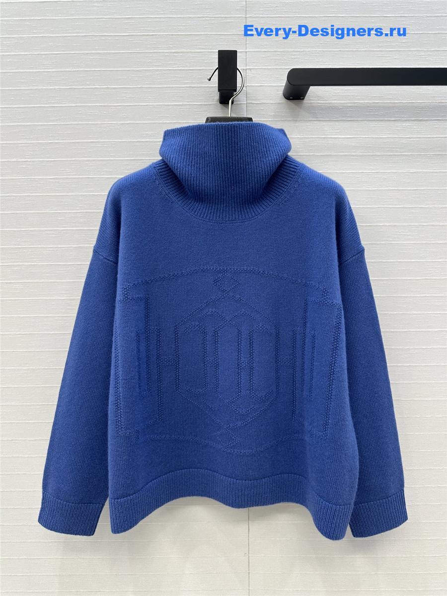 H**me5 blue cashmere turtleneck