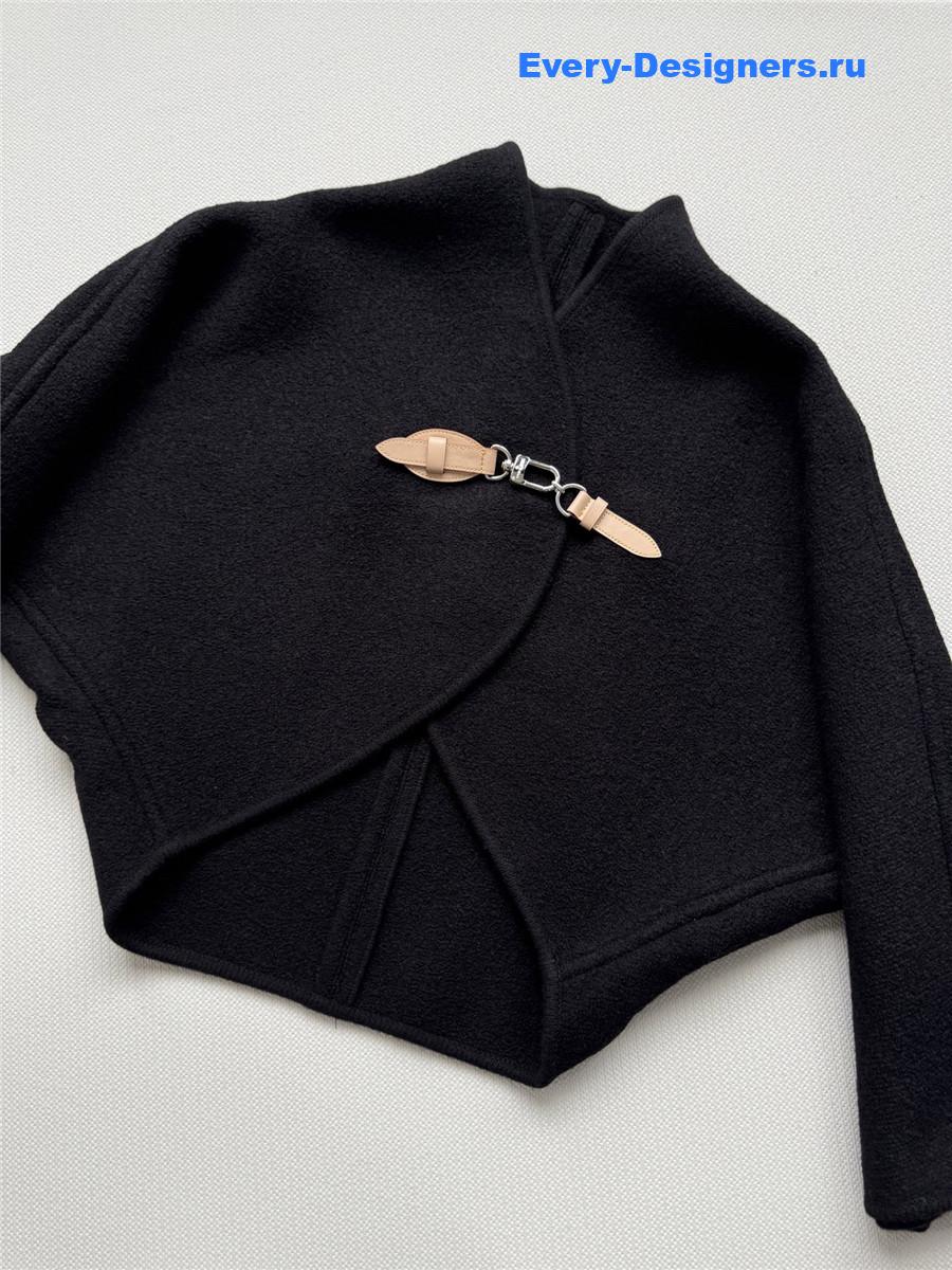 l0vis Vvtt0n black cape coat