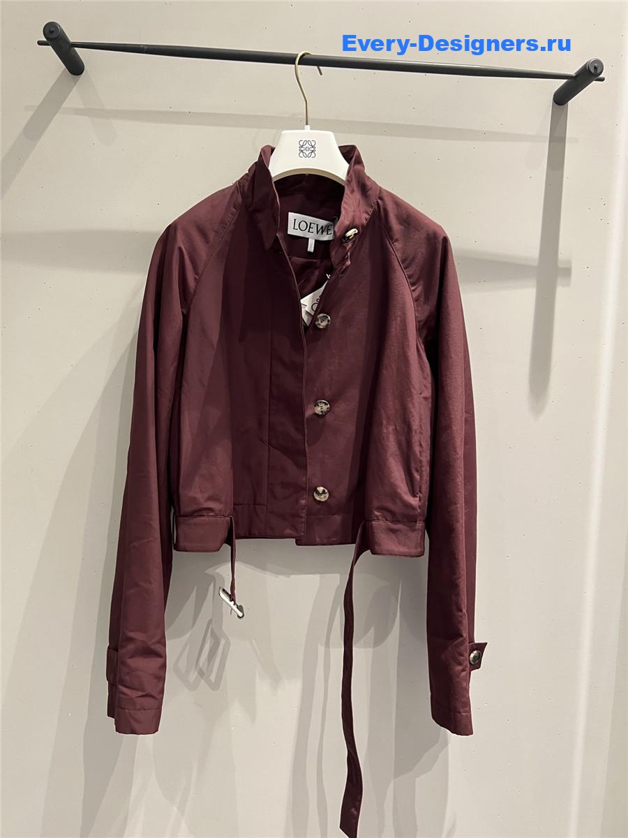 L0ew* lamb skin bomber jacket