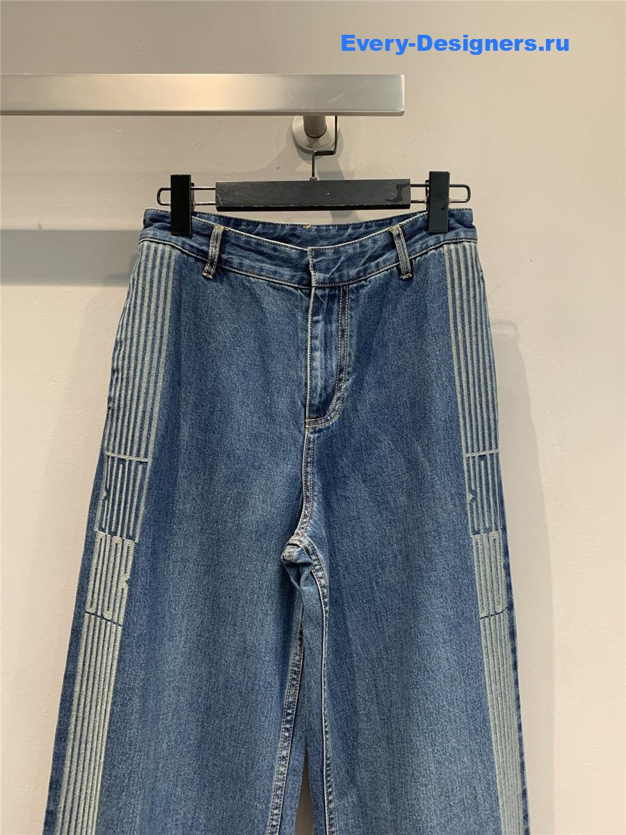 D10r graphique flared jeans