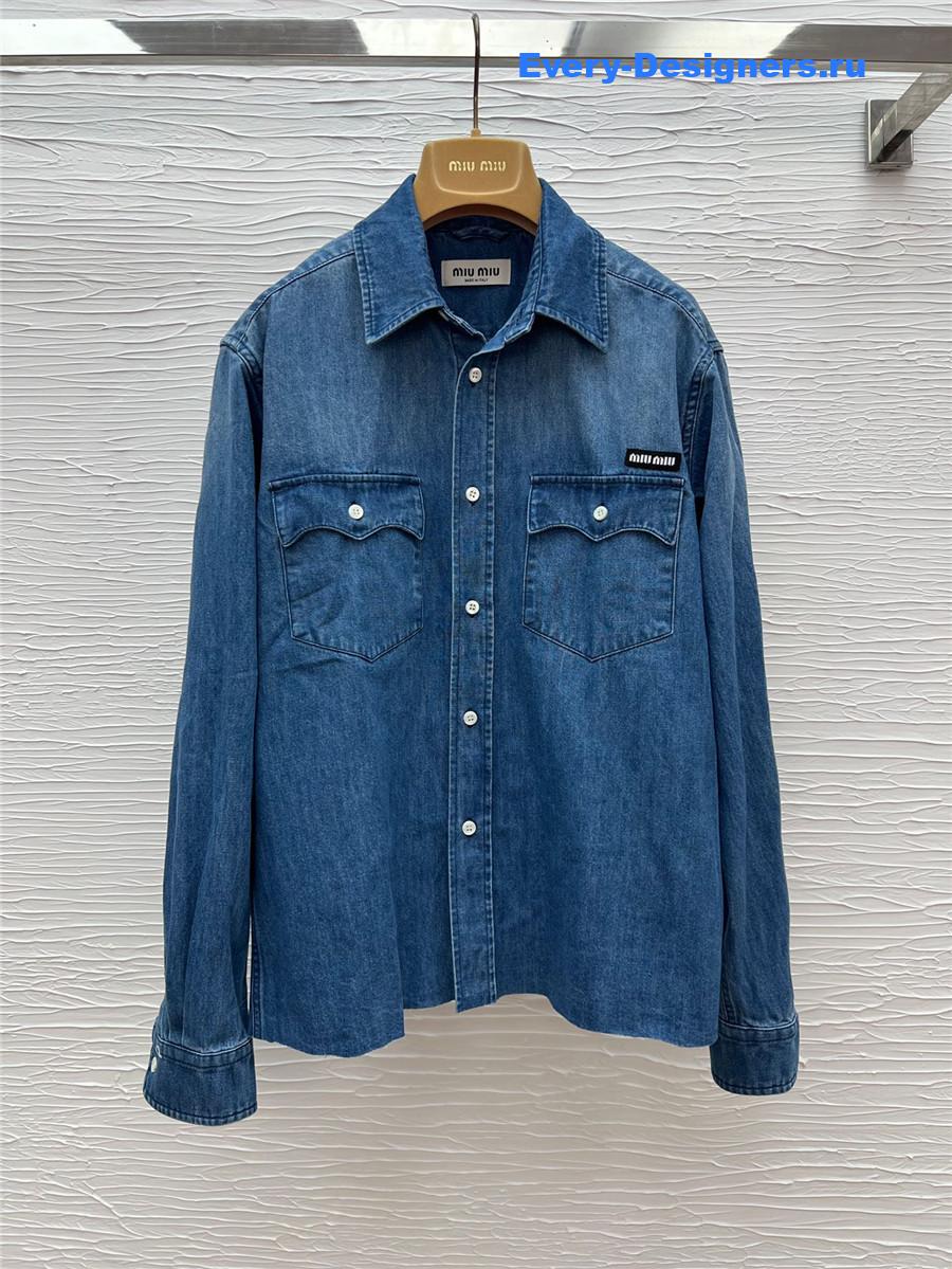 Miu Miu Women’s Chambray Denim Shirt