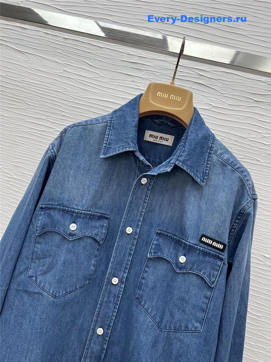 Miu Miu Women’s Chambray Denim Shirt