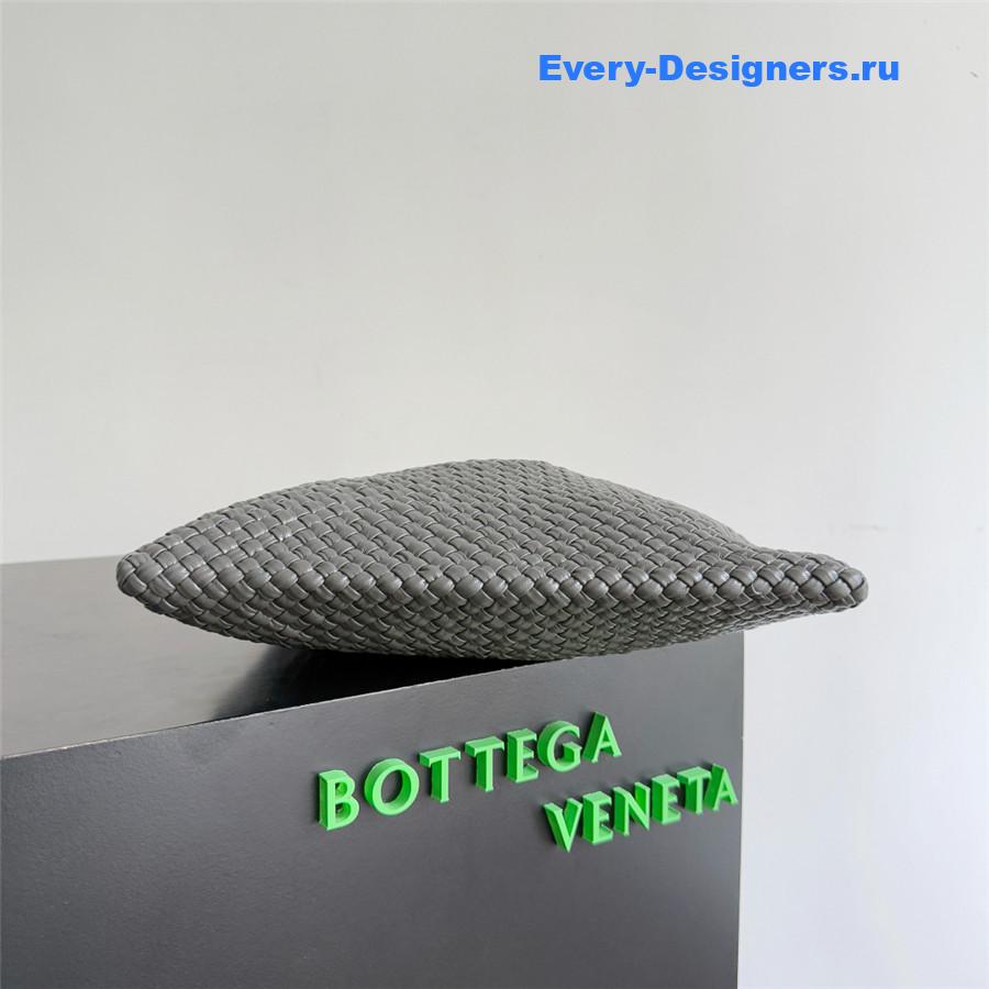 b0tt*ga Ven*ta gray tosca intreccio leather shoulder bag