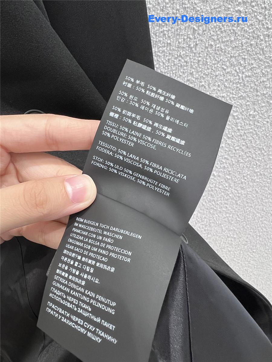 Miu Miu Black Cotton Jersey Jacket Blazer