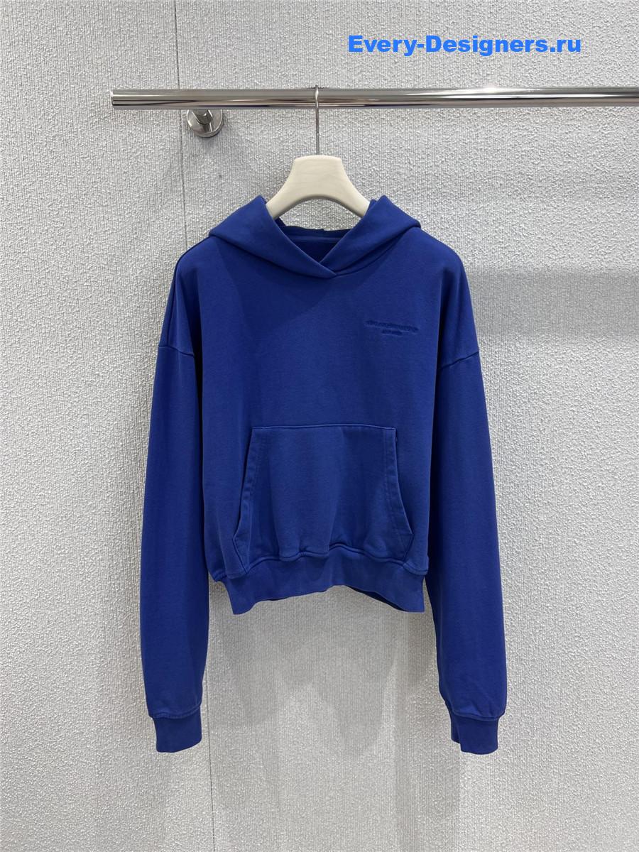 A1exa*der wang blue bubble-logo hoodie