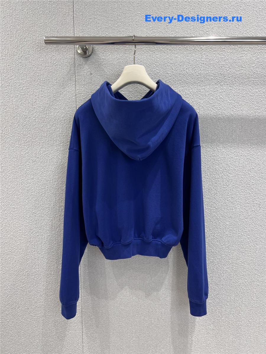 A1exa*der wang blue bubble-logo hoodie