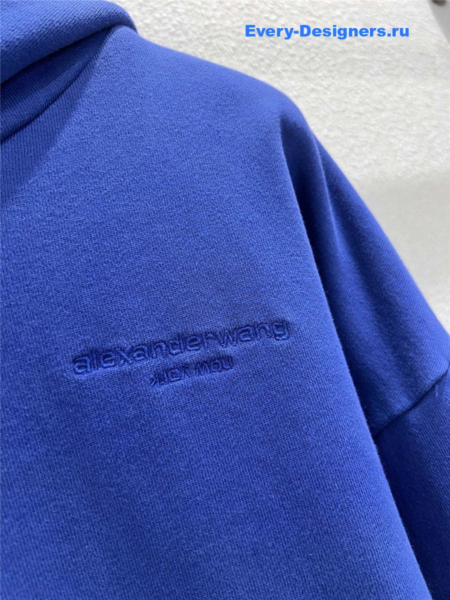 A1exa*der wang blue bubble-logo hoodie